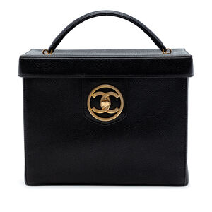 Pre-Loved Chanel CC Caviar Turnlock Vanity Bag